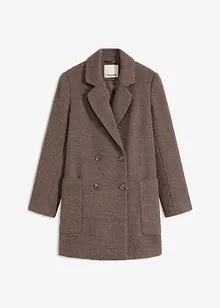 Korte jas in wollen look, bonprix