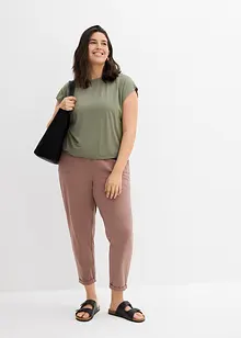 Comfortabele jersey broek met strikkoordjes, bonprix