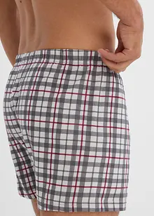 Losse jersey boxers (set van 3) geruit, bonprix