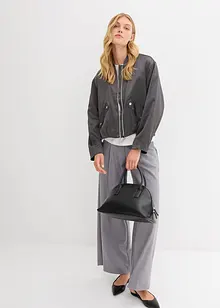 Bomber van glanzende viscosemix, bonprix
