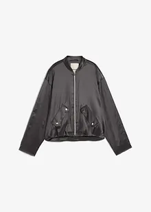 Bomber van glanzende viscosemix, bonprix