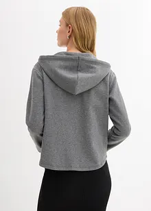Sweatvest met capuchon van zachte scubastof, bonprix