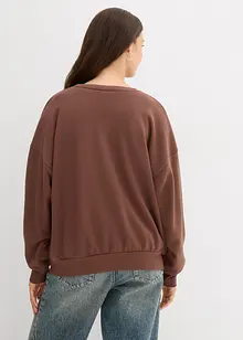 Oversized sweater in een zachte katoenmix, bonprix