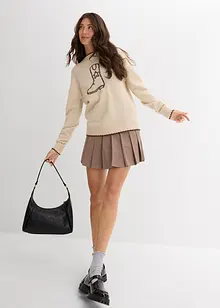Fijn gebreide trui met oversized schouders, bonprix