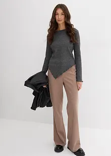 Flared broek met hoge taille, bonprix