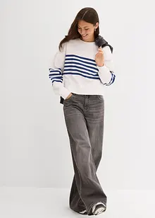 Oversized sweater van puur katoen, bonprix