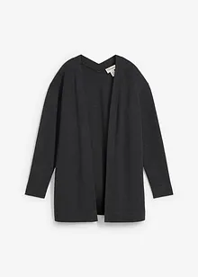 Lang sweatvest van een zachte katoenmix, bonprix