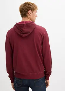 Sweatvest met capuchon in washed out look, bonprix