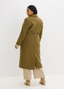 Lange jas in wollen look, bonprix