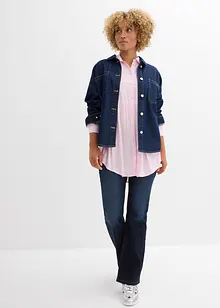 Lange blouse met knoopsluiting van viscose, bonprix