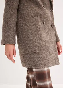 Korte jas in wollen look, bonprix