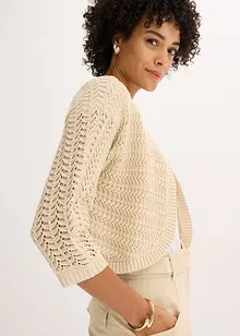 Bolero in gehaakte look, halflange mouw, bonprix