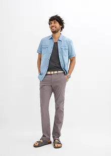 Regular fit chino met comfortband riem, straight, bonprix