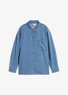 Oversized spijkerblouse van biologisch katoen, bonprix