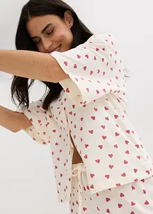 Oversized shortama van vlamgaren, bonprix