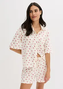 Oversized shortama van vlamgaren, bonprix