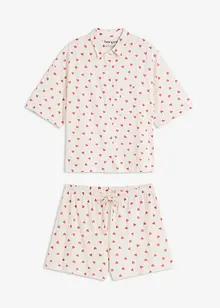 Oversized shortama van vlamgaren, bonprix