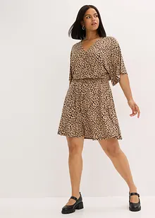 Jersey jurk in wikkellook, bonprix