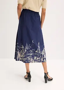 Popeline midirok van katoen, bonprix