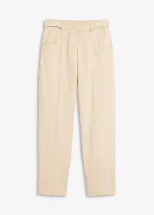 Satijnen broek met tapered fit, bonprix