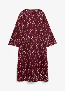 Gebloemde midi jurk van viscose, bonprix