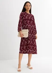 Gebloemde midi jurk van viscose, bonprix