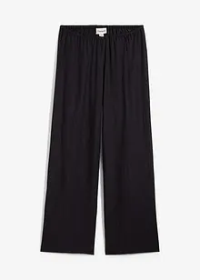 Slip-on broek van viscosemix met structuur, bonprix