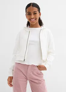 Sweatvest met capuchon van biologisch katoen, bonprix