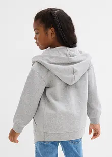 Sweatvest met capuchon in een zachte katoenmix, bonprix