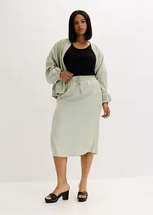 Midirok van glanzend materiaal, bonprix