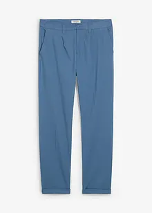 Bandplooibroek van katoenen twill, regular fit, straight, bonprix