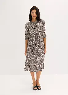 Jersey jurk met strik, bonprix