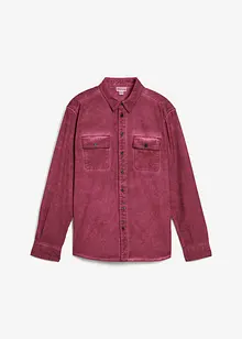 Overhemd in gewassen look, lange mouw, bonprix
