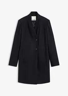 Korte coat in wollen look, bonprix