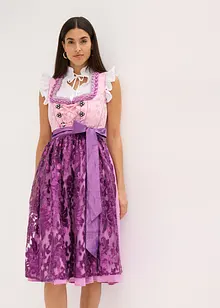 Dirndl met pailletten schort (2-dlg. set), bonprix