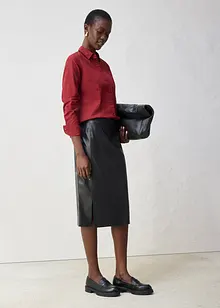 Overhemdblouse met zijde, bonprix