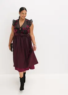 Dirndl met fluweel in midi lengte (2-dlg. set), bonprix
