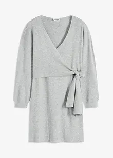 Gebreide jurk in wikkellook, bonprix