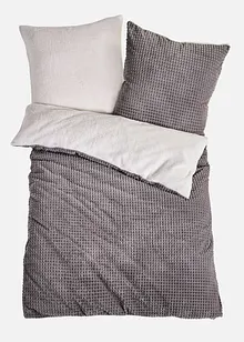 Cashmere touch dekbedovertrek met structuureffect, bonprix