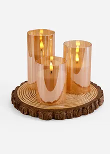 LED-object met LED-kaarsen (3-dlg. set), bonprix