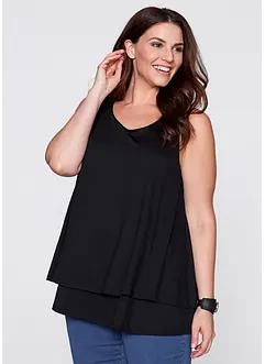 Dubbellaagse top van viscose, bonprix