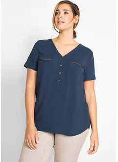 Viscose blouse, korte mouw, bonprix
