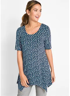 Puntig toelopend shirt, halflange mouw, bonprix