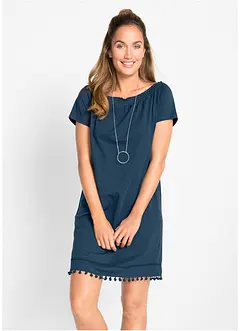 Jersey jurk met carmenhals, bonprix