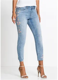 Jeans met borduursel, bonprix