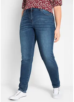 Stretch boyfriend jeans, mid waist, bonprix