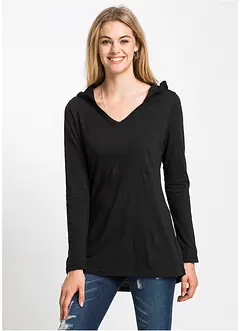 Longshirt met capuchon, bonprix