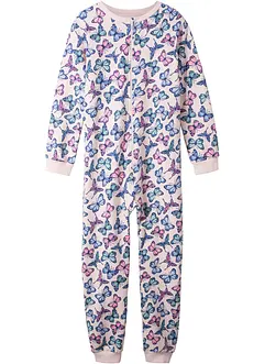 Meisjes pyjama onesie van biologisch katoen, bonprix