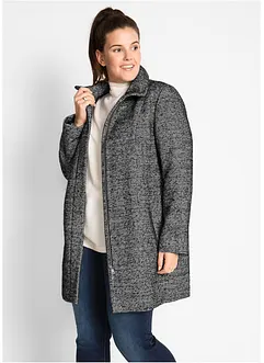 Korte coat voor tussenseizoen in wollen look, bonprix