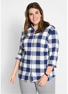 Flanellen blouse, lange mouw, bonprix